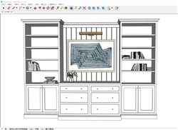 书柜的sketchup模型