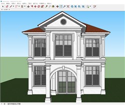 英式别墅住宅的sketchup模型