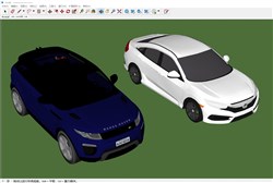 汽车轿车的sketchup模型