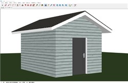 小房子杂物间的sketchup模型
