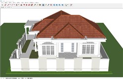 马来西亚别墅住宅的sketchup模型