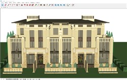 新古典联排别墅的sketchup模型