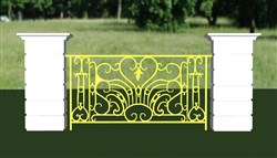 铁艺栏杆围栏的sketchup模型