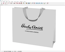 手提袋礼品袋的sketchup模型