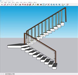楼梯步梯的sketchup模型