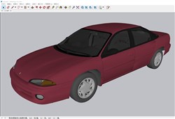 道奇无畏汽车的sketchup模型