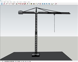 工地起重机的sketchup模型
