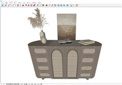 矮柜边柜的sketchup模型