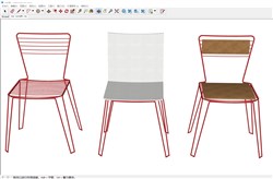 铁质椅子的sketchup模型