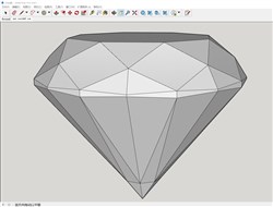 钻石宝石的sketchup模型