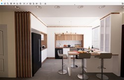 厨房橱柜空间的sketchup模型