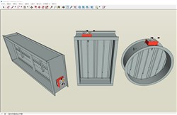 排烟防火阀的sketchup模型