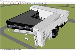 美术馆建筑的sketchup模型