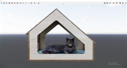 猫屋猫舍宠物SU模型