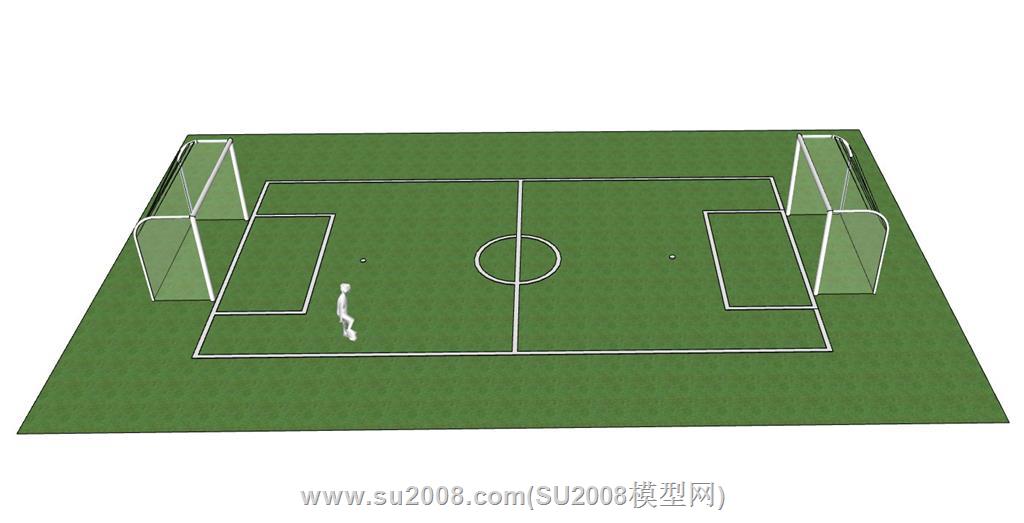 儿童足球场的su模型