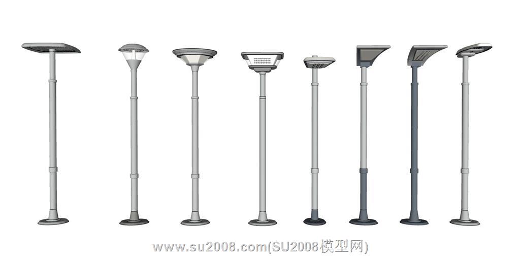 矮杆路灯su模型