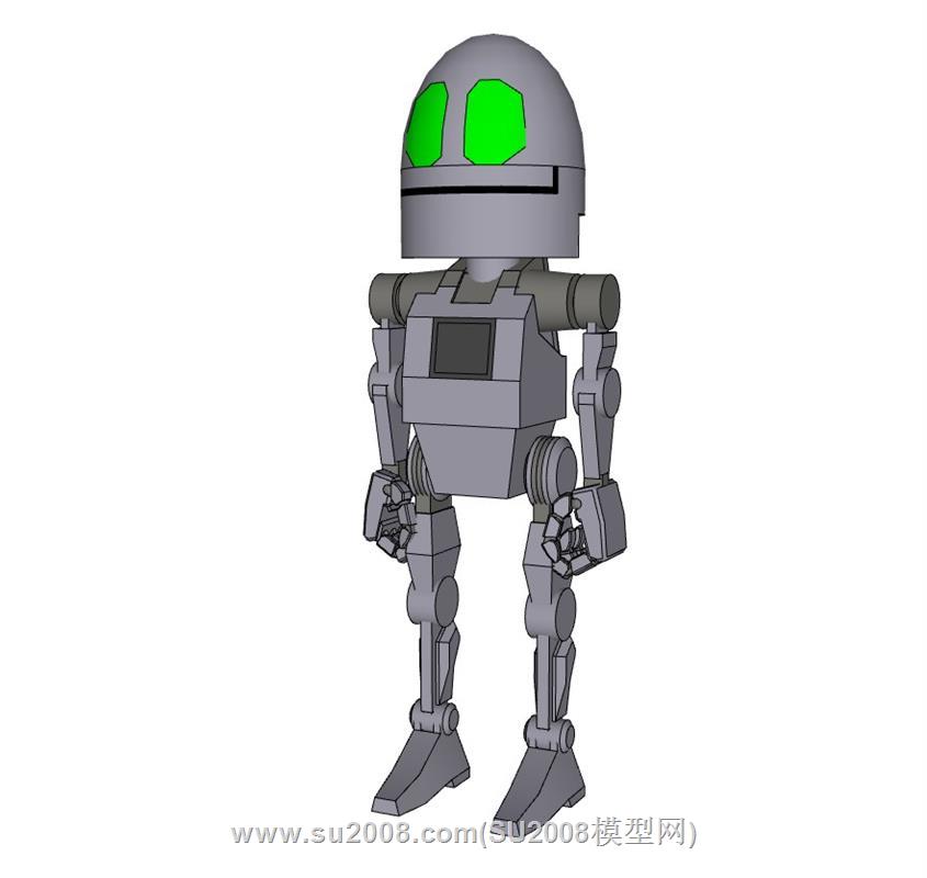 子弹头机器人su模型