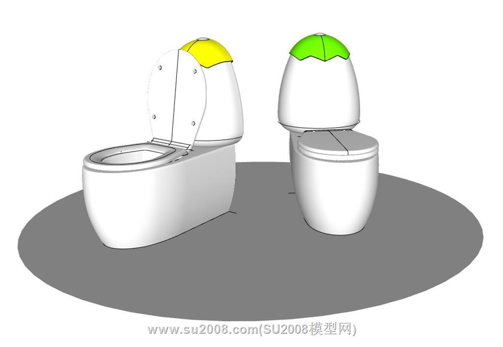 儿童马桶的su模型