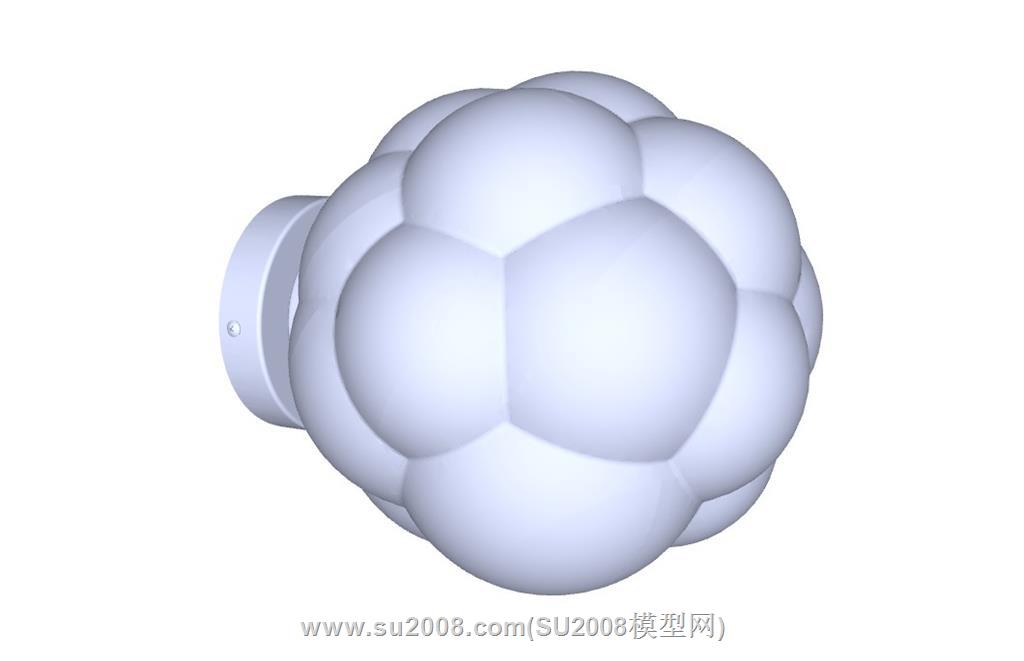 布巴灯泡泡灯su模型