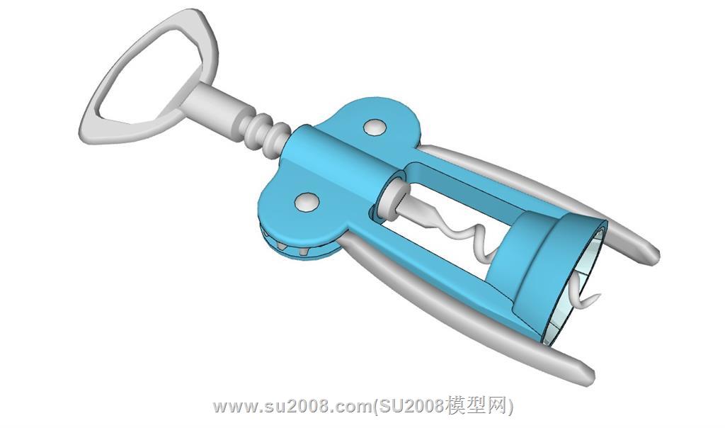 红酒启瓶器开瓶器su模型