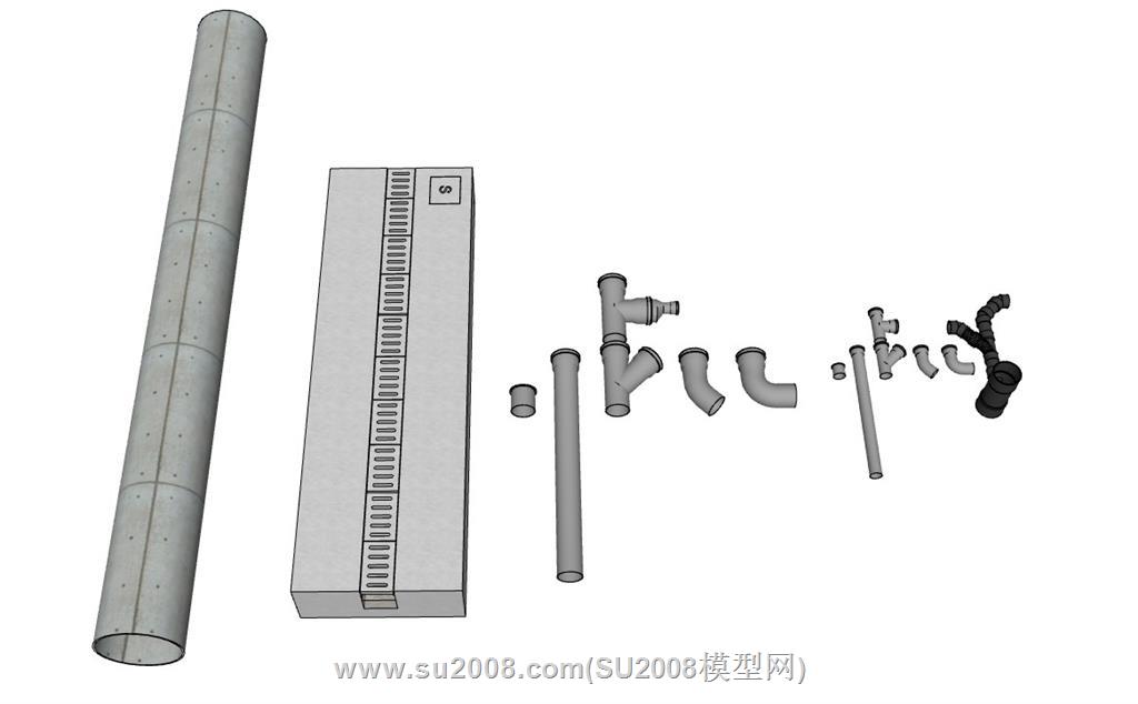 震撼登场！污水管SketchUp模型免费下载，助力工程设计
