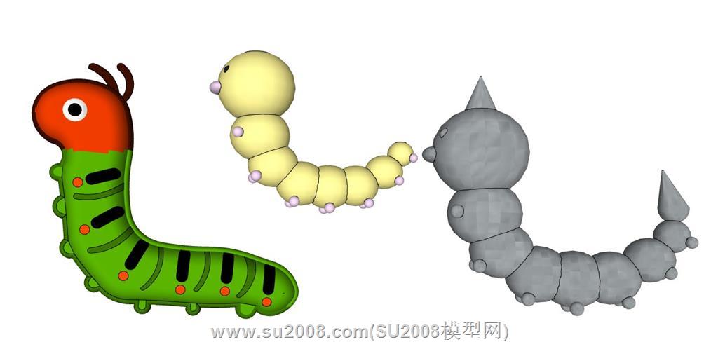 发现桑蚕毛毛虫蚕宝宝之妙，免费SketchUp模型等你来