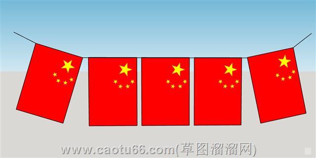 挂旗su模型