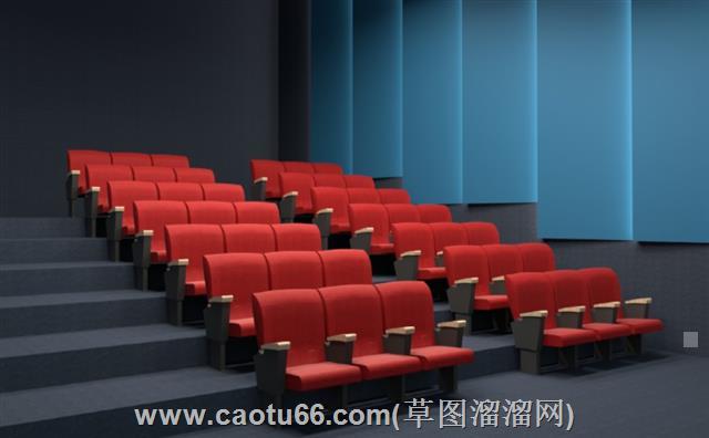观众椅电影椅su模型