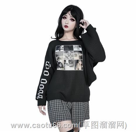 青春少女的独特时尚气场su模型