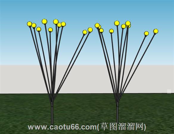 萤火虫灯su模型