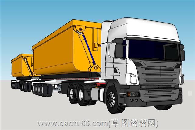 拉煤大卡车
