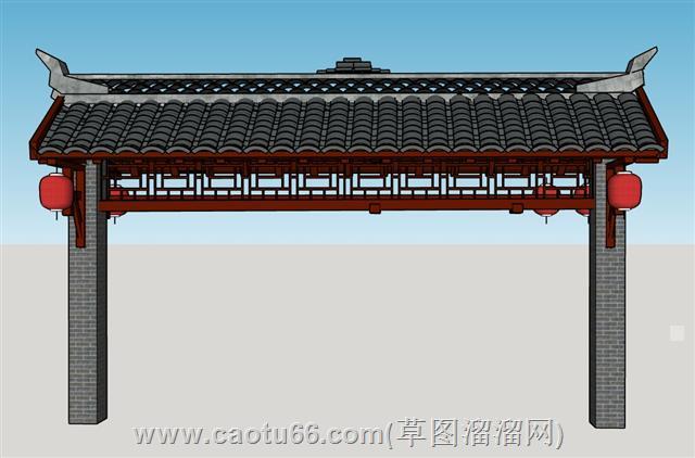 镇门牌坊门楼
