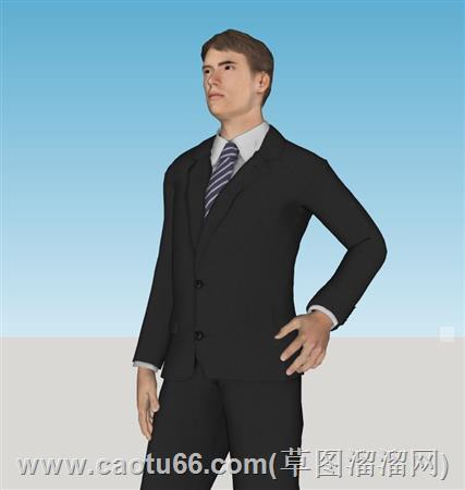 西装男人解说员