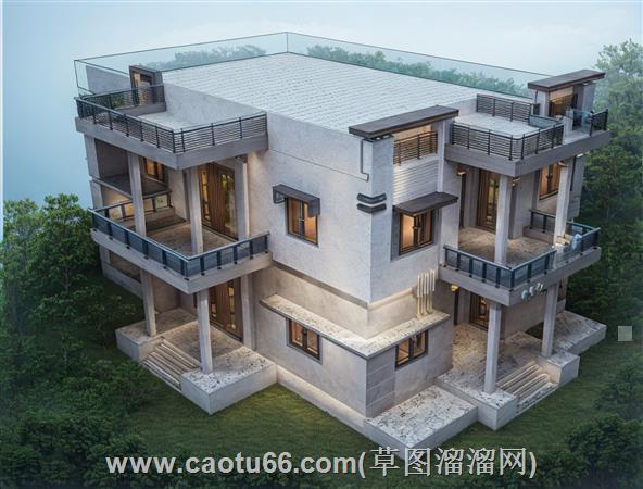 印尼风格别墅SU模型