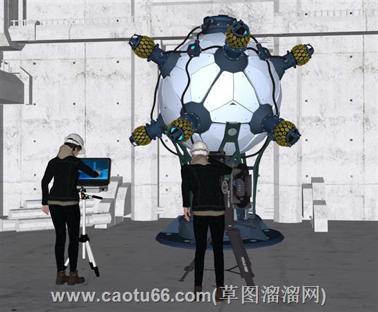 测量员和磁共振设备