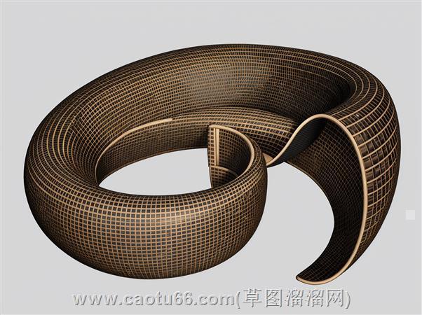 镂空环形几何体廊架
