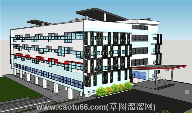 苏雅大学建筑su模型