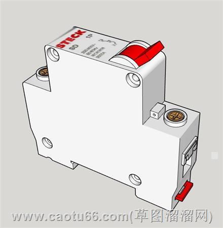 单极空气开关su模型
