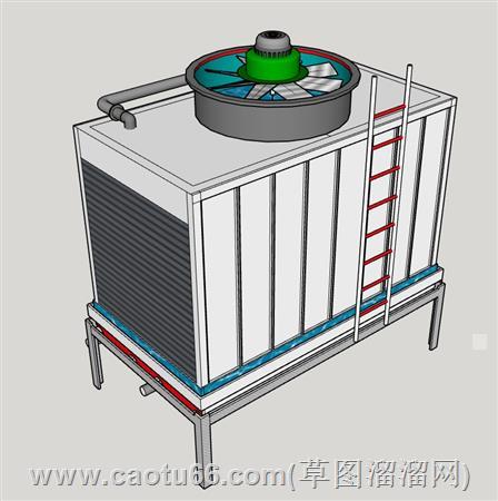 横流方型冷却塔SU模型