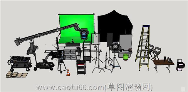 影视摄影道具su模型
