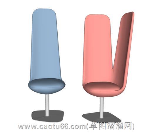 花瓣椅子的su模型