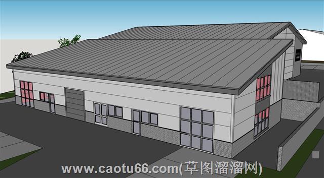 厂房建筑su模型