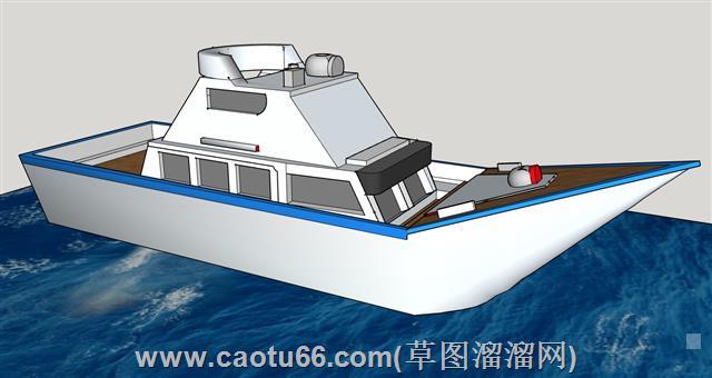 玩具船su模型