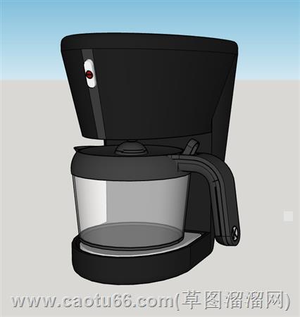 咖啡机skp模型