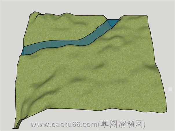 地势山地su模型