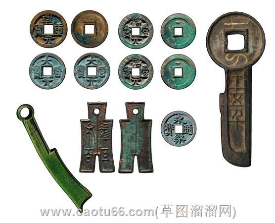 古代铜钱古币古钱su模型