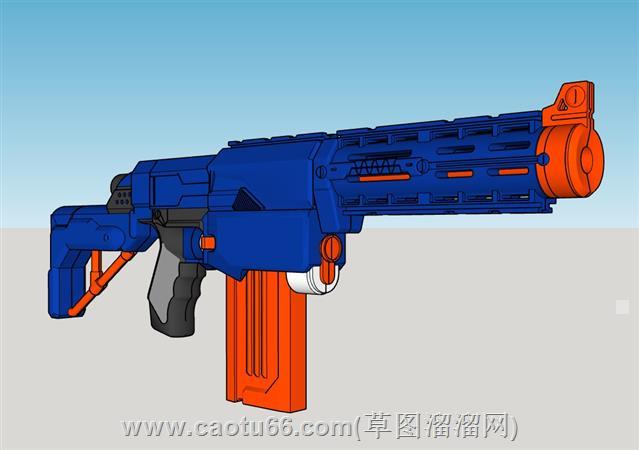 儿童塑料玩具枪su模型