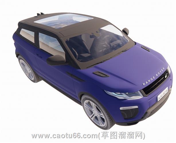 路虎SUV汽车su模型