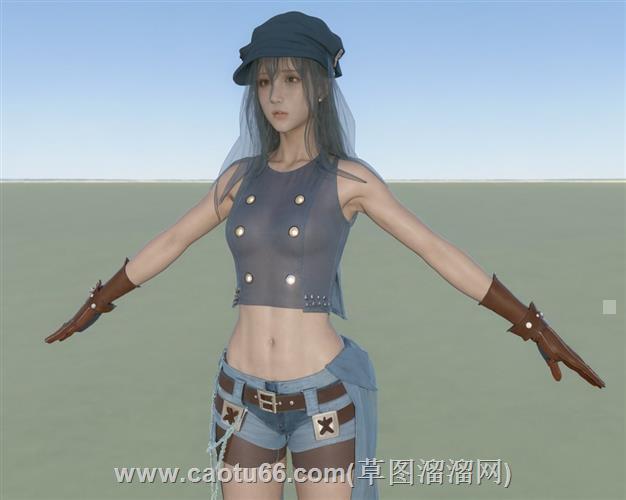 女孩人物的su模型