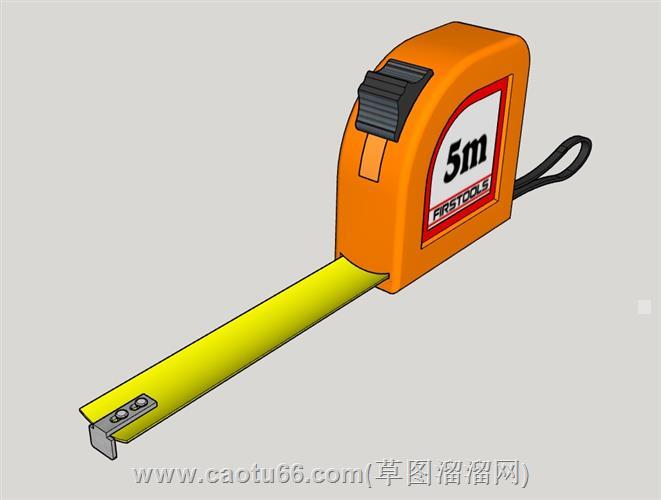 卷尺测量工具su模型